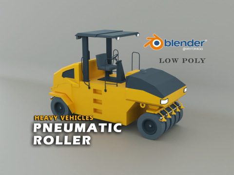 Pneumatic Roller - Heavy Vehicle Modelo 3D