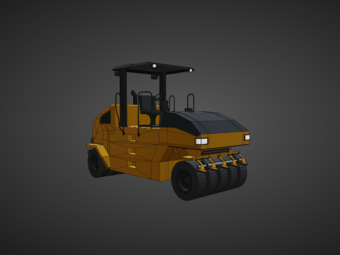 Pneumatic Roller - Heavy Vehicle Modelo 3D