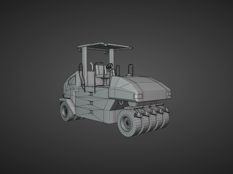 Pneumatic Roller - Heavy Vehicle Modelo 3D