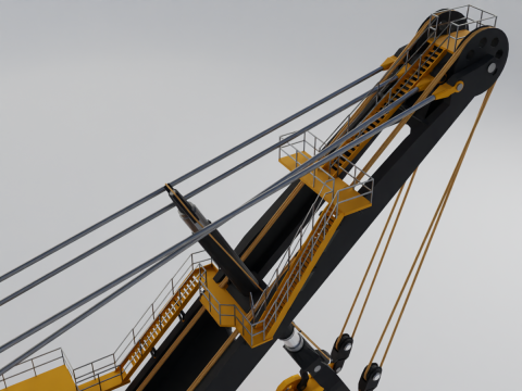Rope Shovel - Heavy Vehicle 3D Model