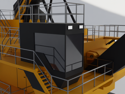 Rope Shovel - Heavy Vehicle 3D Model