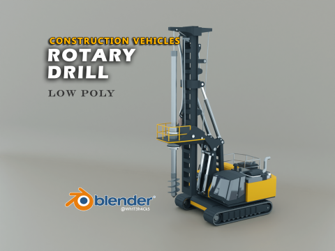 Rotary Drill - Heavy Vehicle Modèle 3D