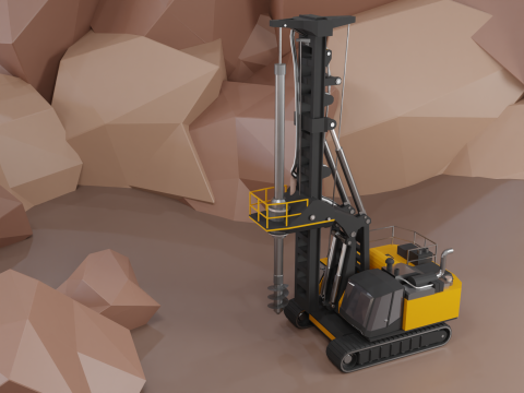 Rotary Drill - Heavy Vehicle 3D Model