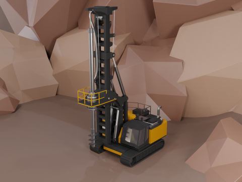 Rotary Drill - Heavy Vehicle 3D Model