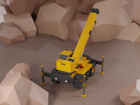 Rough Terrain Crane - Heavy Vehicle Modèle 3D