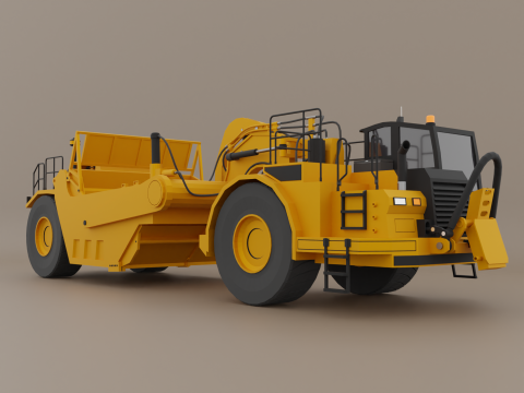 Tractor Scraper - Heavy Vehicle Modelo 3D