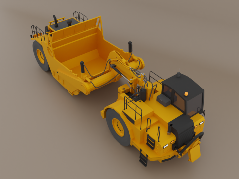 Tractor Scraper - Heavy Vehicle Modelo 3D