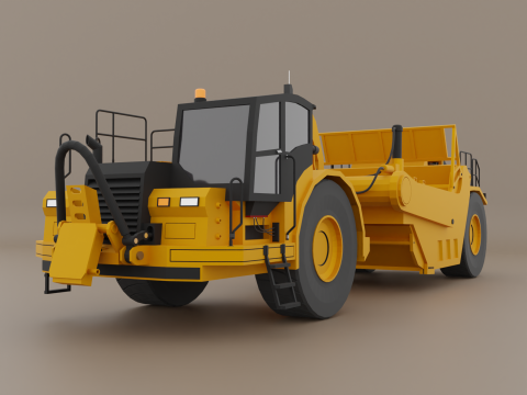 Tractor Scraper - Heavy Vehicle Modelo 3D
