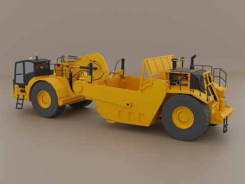 Tractor Scraper - Heavy Vehicle Modelo 3D