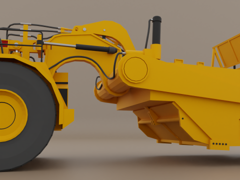 Tractor Scraper - Heavy Vehicle Modelo 3D