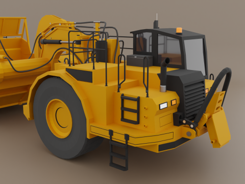 Tractor Scraper - Heavy Vehicle Modelo 3D