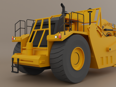 Tractor Scraper - Heavy Vehicle Modelo 3D