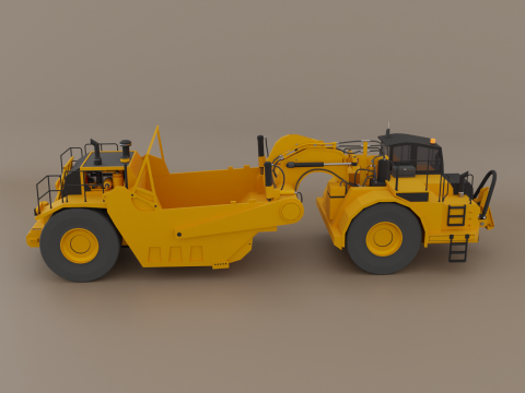 Tractor Scraper - Heavy Vehicle Modelo 3D