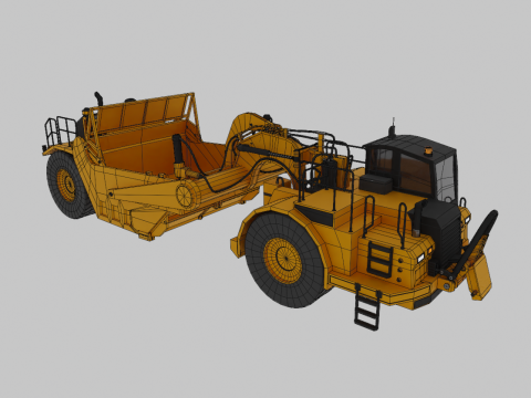 Tractor Scraper - Heavy Vehicle Modelo 3D