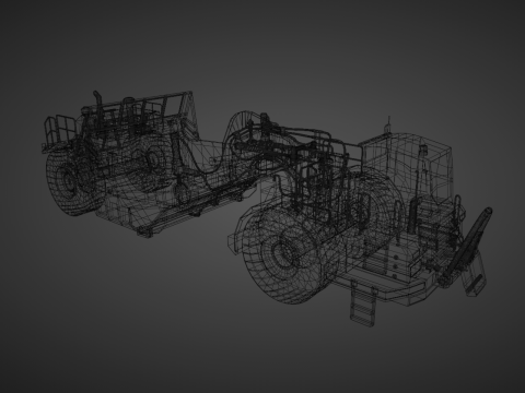 Tractor Scraper - Heavy Vehicle Modelo 3D