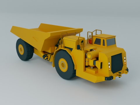 Underground Articulated Truck - Heavy Vehicle 3D 模型