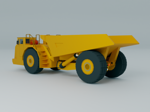 Underground Articulated Truck - Heavy Vehicle 3D 模型
