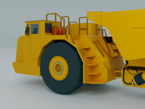 Underground Articulated Truck - Heavy Vehicle 3D 模型