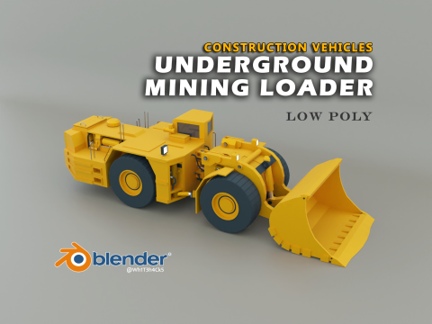 Underground Mining Loader - Heavy Vehicle Modelo 3D