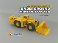 Underground Mining Loader - Heavy Vehicle 3D Model