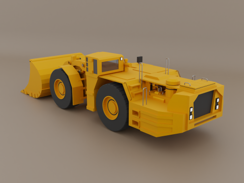 Underground Mining Loader - Heavy Vehicle Model 3D