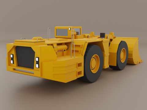 Underground Mining Loader - Heavy Vehicle Model 3D