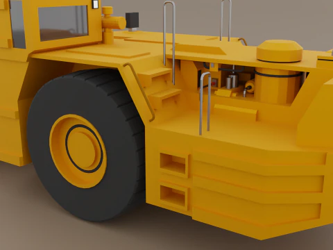 Untertage-Bergbaulader &ndash; schweres Fahrzeug 3D Modell