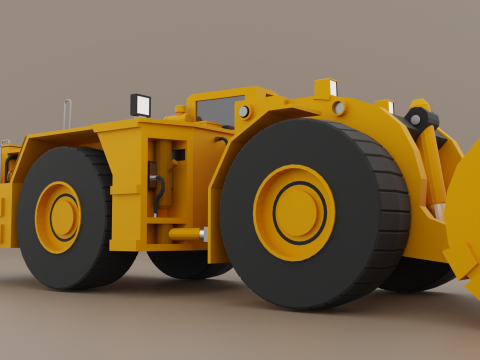 Underground Mining Loader - Heavy Vehicle Model 3D