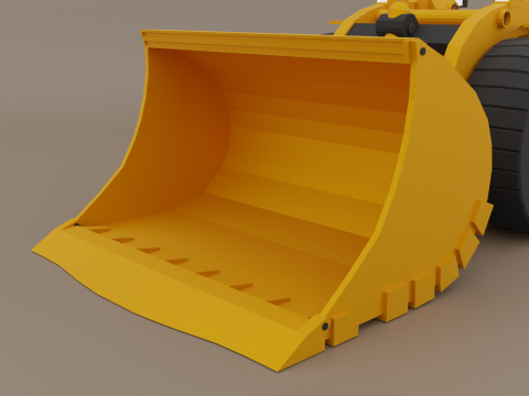 Underground Mining Loader - Heavy Vehicle Model 3D