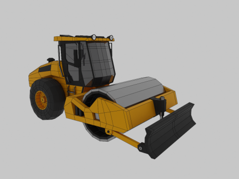 Vibratory Soil Compactor - Heavy Vehicle 3Dモデル