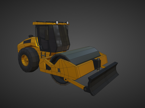 Vibratory Soil Compactor - Heavy Vehicle 3Dモデル