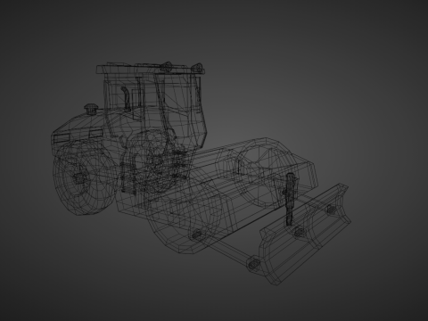 Vibratory Soil Compactor - Heavy Vehicle 3Dモデル