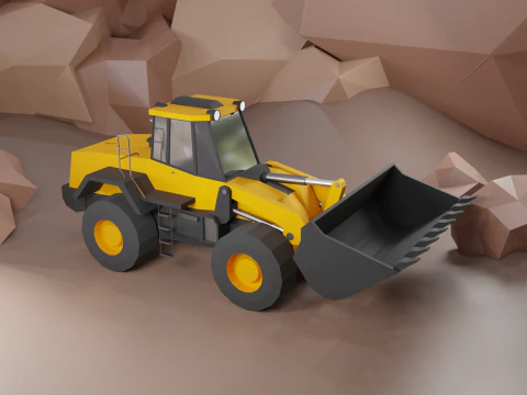 Wheel Loader - Heavy Vehicle 3D Model