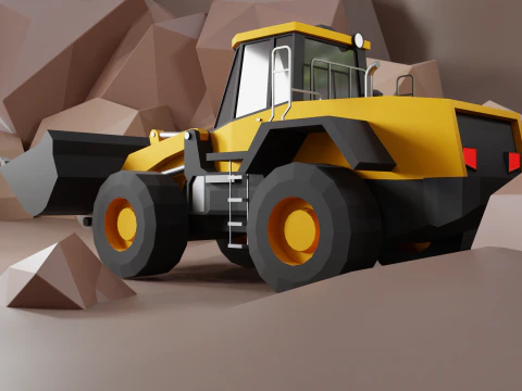 Wheel Loader - Heavy Vehicle 3D Model