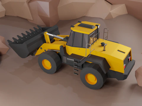 Wheel Loader - Heavy Vehicle 3D Model