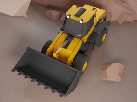 Wheel Loader - Heavy Vehicle 3D Model