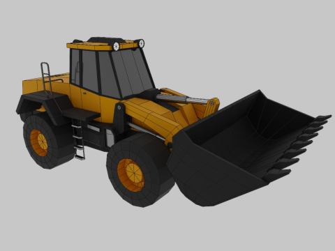 Wheel Loader - Heavy Vehicle 3D मॉडल