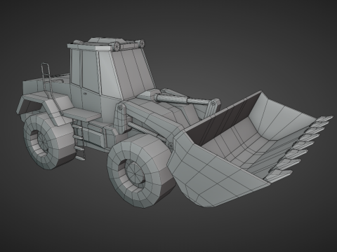 Wheel Loader - Heavy Vehicle 3D मॉडल