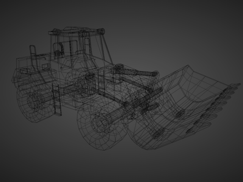 Wheel Loader - Heavy Vehicle 3D मॉडल