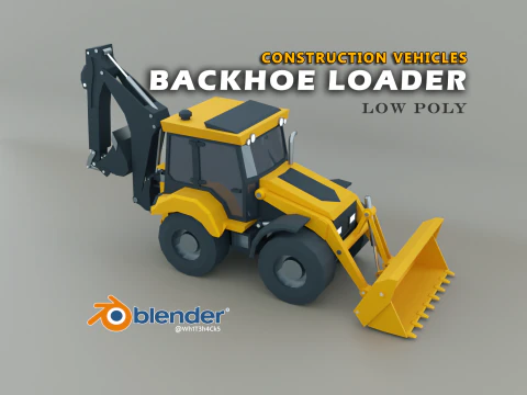24 Ve&iacute;culos Pesados ​​- Mega Pack Low-poly Modelo 3D