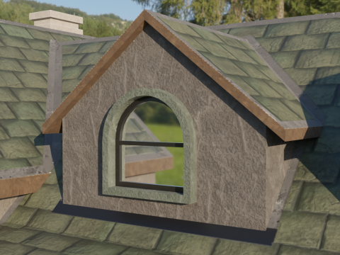 Big House 02 - Low-poly Model 3D