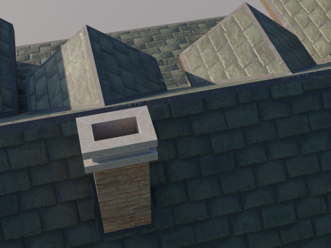 Big House 02 - Low-poly Model 3D