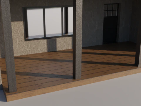 Big House 02 - Low-poly 3D Model