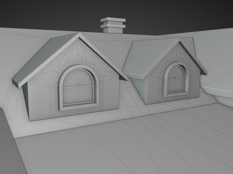 Big House 02 - Low-poly Model 3D