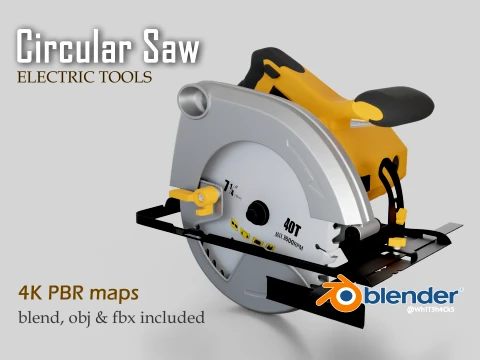 Circular Saw 3D Model