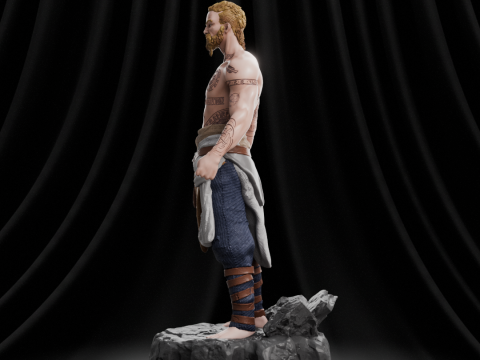 God of War - Baldur 3D-Druckmodell