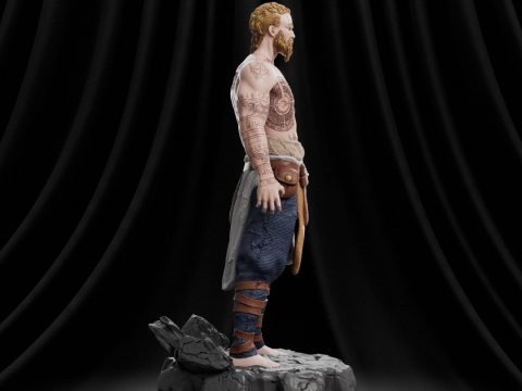 God of War - Baldur 3D-Druckmodell