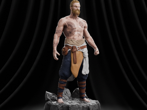 God of War - Baldur 3D-Druckmodell