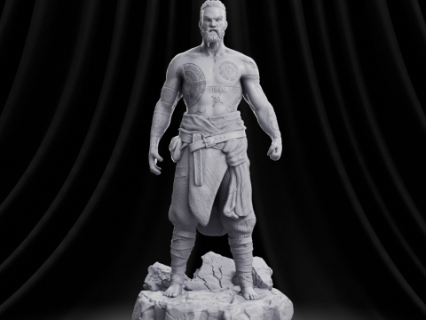 God of War - Baldur 3D-Druckmodell