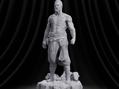 God of War - Baldur 3D-Druckmodell